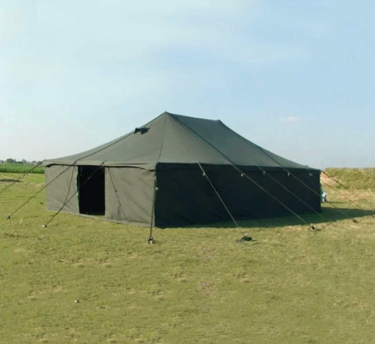 Heavy-Duty Canvas Tent 5m × 10m – Temporary Outdoor Shelter