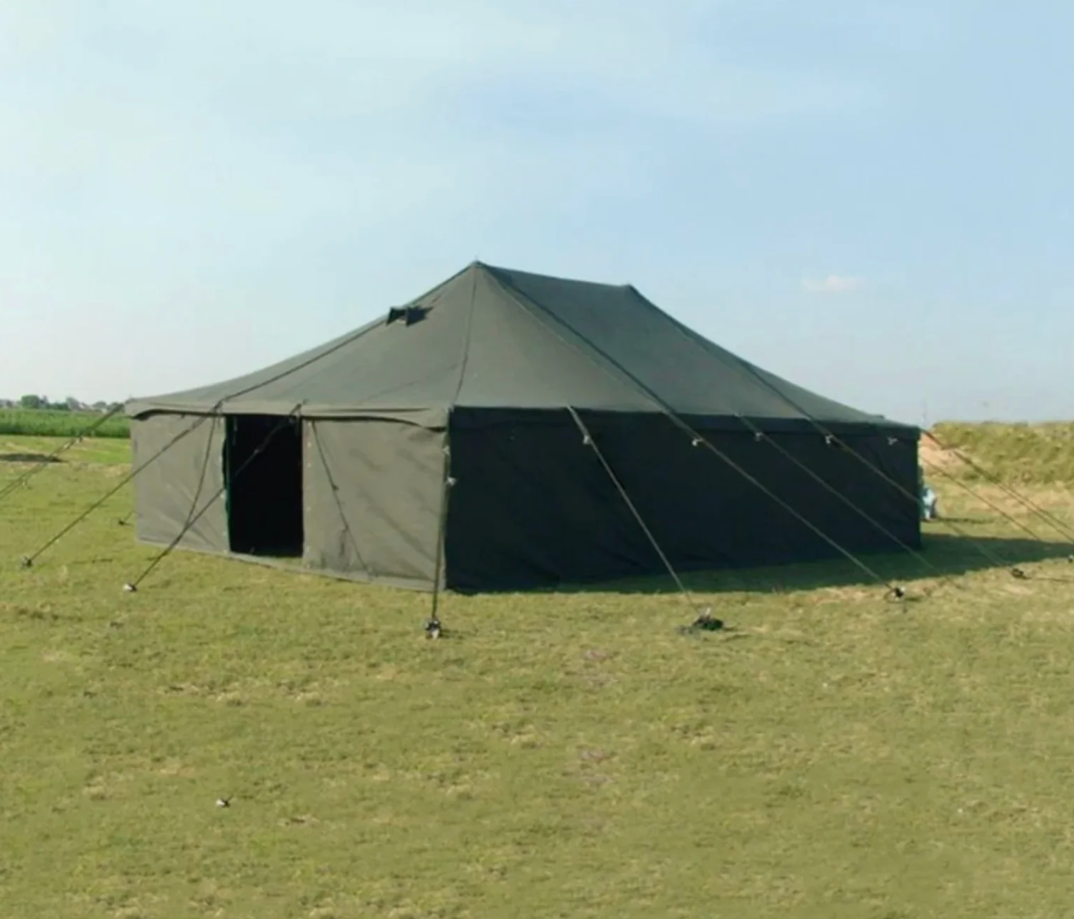 Heavy-Duty Canvas Tent 5m × 10m – Temporary Outdoor Shelter