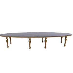 Oval Glass Table 4.8m × 1.2m