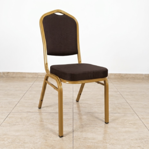 Premium Gold-Frame Banquet Event Chair