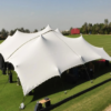 Stretch Tent 5m × 10m – PVC, White