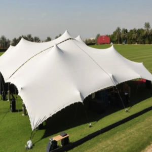 Stretch Tent 5m × 10m – PVC, White