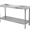 Shop the Chromecater CC1.2P 1.2m stainless steel table with 430-grade stainless steel, removable galvanised shelf and 250kg weight capacity.