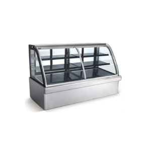 1.8m Half Cake Fridge & Pie Warmer – Curved Glass