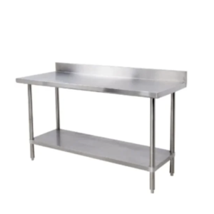 2.4m Splash-Back Stainless Steel Table – Chromecater CC2.4SB