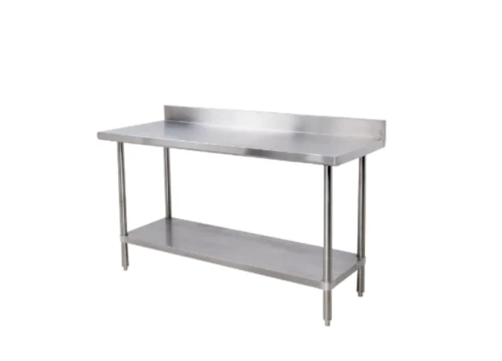 2.4m Splash-Back Stainless Steel Table – Chromecater CC2.4SB