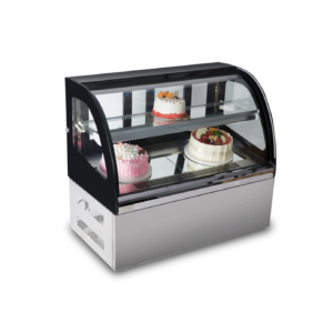 900mm Curved Countertop Cake Display Fridge – 2 Tier
