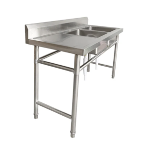 Double Bowl Sink 1700 × 700 × 900mm – LHS & RHS Work Area