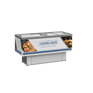 Gelopar GESV-190RBR 1.9m Straight Glass Island Freezer