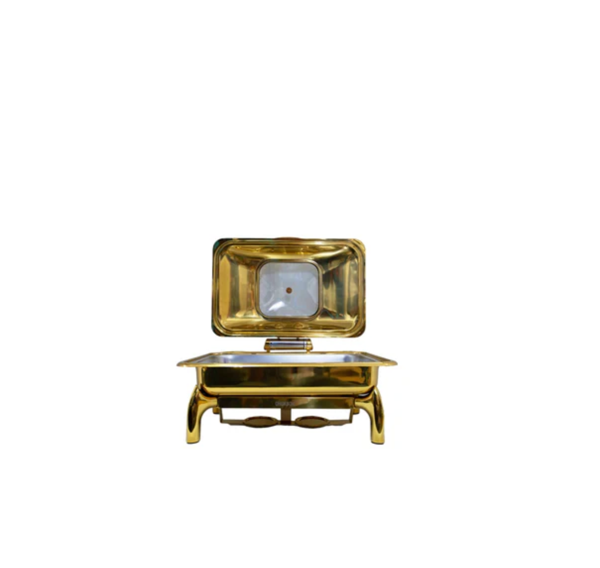 Lucile Gold Rectangle Chafing Dish with Window – 9L