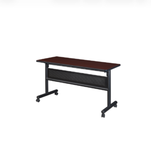 Merit Flip Top Training Table with Casters and Modesty Panel – 48 × 24