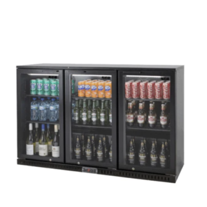 PolarCab Black Bar Cooler 3 Door BBP8003