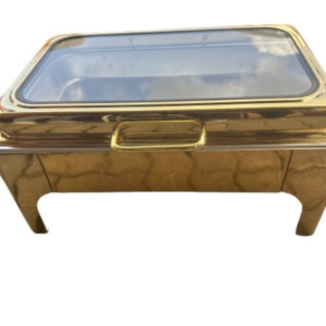 Rectangular Glass Top Chafing Dish