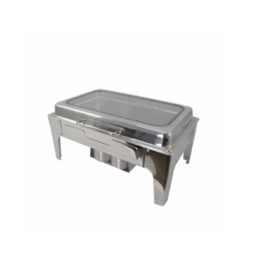 Rectangular Glass Top Chafing Dish