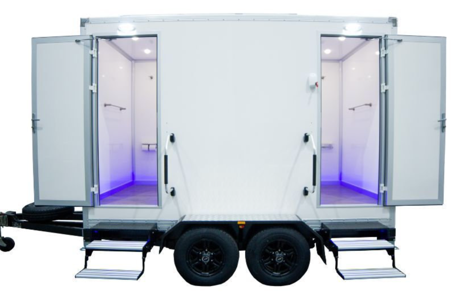 VIP Mobile Toilet Two Doors – Male & Female Twin-Axle Trailer - Image 3
