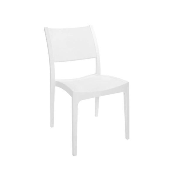 Verona Solid Chair – White