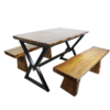 Wooden Table and Bench Set